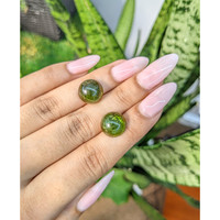 13.59&nbsp;Ct.Tw.Total Carat Weight Cabochon Tourmaline Pair from Mozambique Life Style