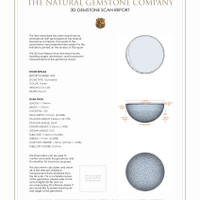 13.59 Ct.Tw.Total Carat Weight Cabochon Tourmaline Pair from Mozambique 3 D Scan Report