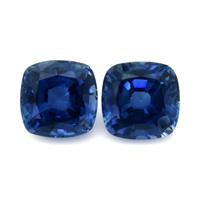 4.29&nbsp;Ct.Tw.Total Carat Weight Blue Sapphire Pair from Ceylon (Sri Lanka) Video