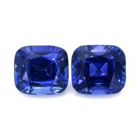 7.18&nbsp;Ct.Tw.Total Carat Weight Blue Sapphire Pair from Ceylon (Sri Lanka) Video
