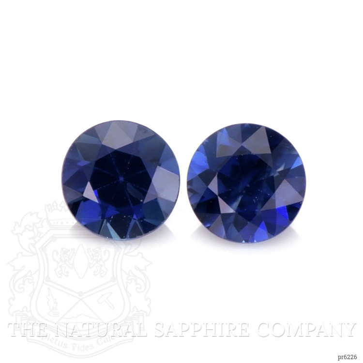 0.85 Ct.Tw. Blue Sapphire Pair from Ceylon (Sri Lanka)