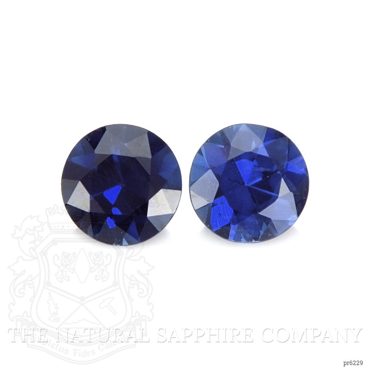 0.86 Ct.Tw. Blue Sapphire Pair from Ceylon (Sri Lanka)