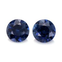 0.90&nbsp;Ct.Tw.Total Carat Weight Blue Sapphire Pair from Ceylon (Sri Lanka) Video