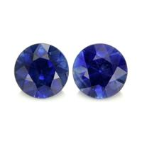 0.93&nbsp;Ct.Tw.Total Carat Weight Blue Sapphire Pair from Ceylon (Sri Lanka) Video