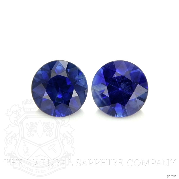 0.93 Ct.Tw. Blue Sapphire Pair from Ceylon (Sri Lanka)