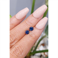 0.95&nbsp;Ct.Tw.Total Carat Weight Blue Sapphire Pair from Ceylon (Sri Lanka) Life Style