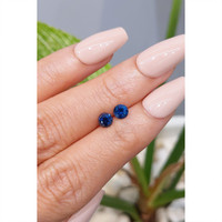 0.97&nbsp;Ct.Tw.Total Carat Weight Blue Sapphire Pair from Ceylon (Sri Lanka) Life Style