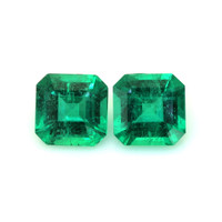 1.94 Ct.Tw.Total Carat Weight Emerald Pair from Zambia Video