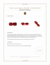 2.80 Ct.Tw.Total Carat Weight Ruby Pair from Mozambique Appraisal