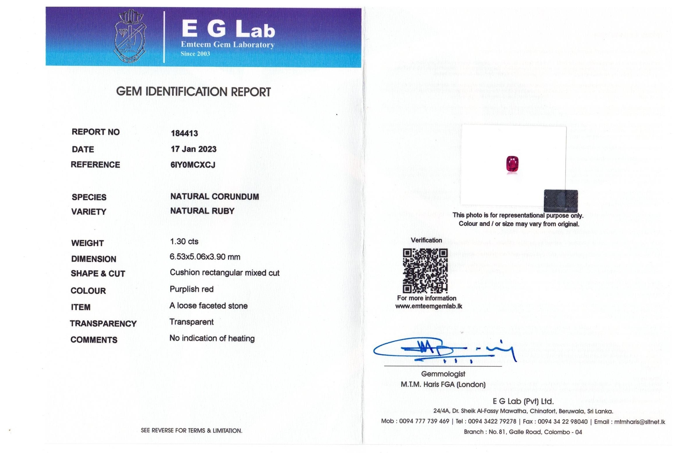 2.80 Ct.Tw. Ruby Pair from Mozambique