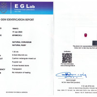 2.80&nbsp;Ct.Tw.Total Carat Weight Ruby Pair from Mozambique Scan Report