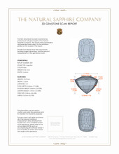 7.19&nbsp;Ct.Tw.Total Carat Weight Blue Sapphire Pair from Ceylon (Sri Lanka) 3 D Scan Report