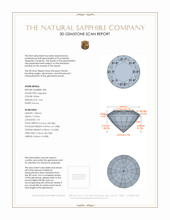 4.51&nbsp;Ct.Tw.Total Carat Weight White Sapphire Pair from Ceylon (Sri Lanka) 3 D Scan Report