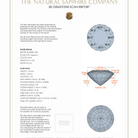 4.51 Ct.Tw.Total Carat Weight White Sapphire Pair from Ceylon (Sri Lanka) 3 D Scan Report