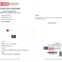 2.70 Ct.Tw.Total Carat Weight Ruby Pair from Mozambique Scan Report