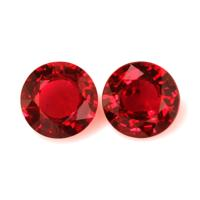 3.07 Ct.Tw.Total Carat Weight Ruby Pair from Mozambique Video