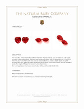 8.36 Ct.Tw.Total Carat Weight Ruby Pair from Burma (Myanmar) Appraisal