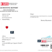 8.36 Ct.Tw.Total Carat Weight Ruby Pair from Burma (Myanmar) Scan Report
