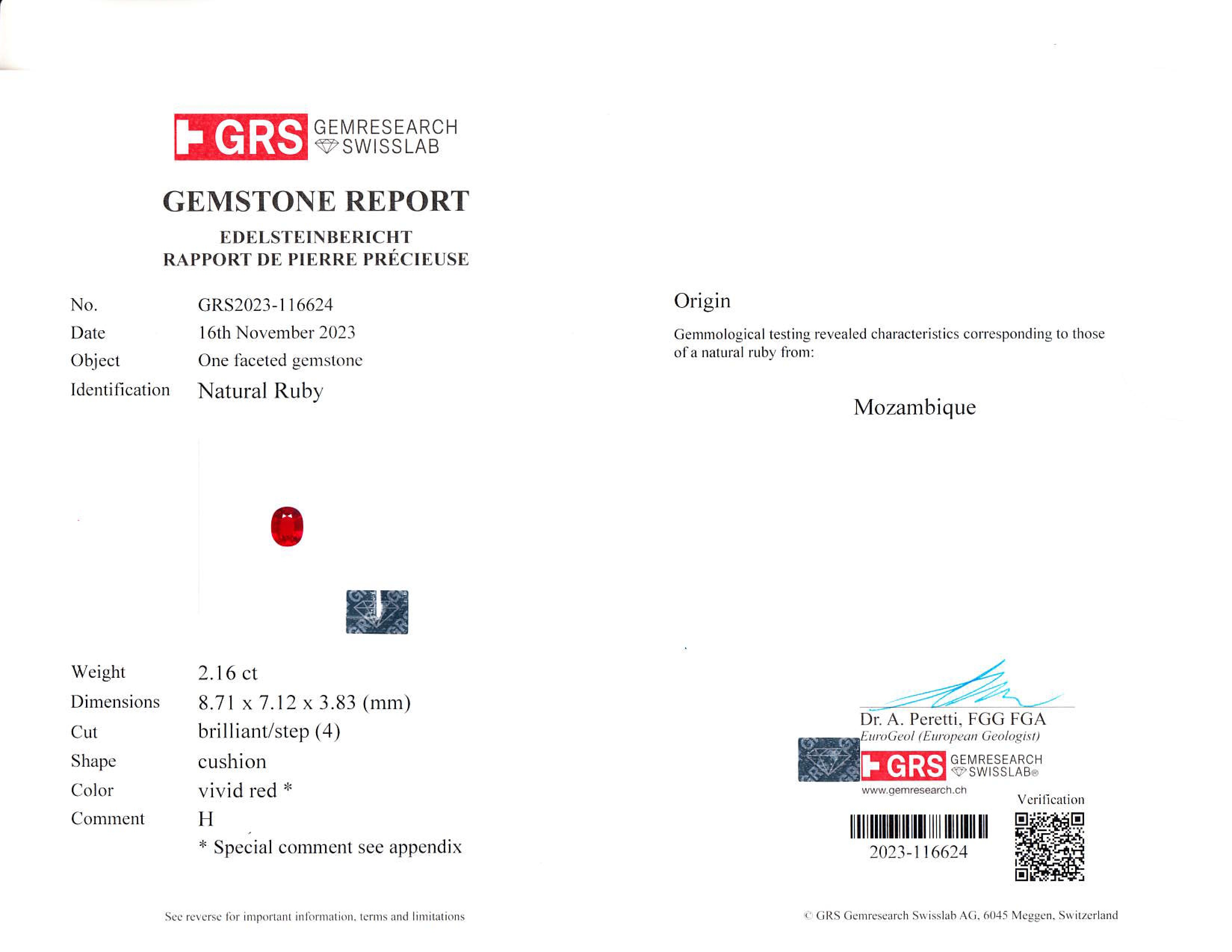 4.33 Ct.Tw. Ruby Pair from Mozambique