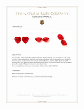 6.03 Ct.Tw.Total Carat Weight Ruby Pair from Burma (Myanmar) Appraisal