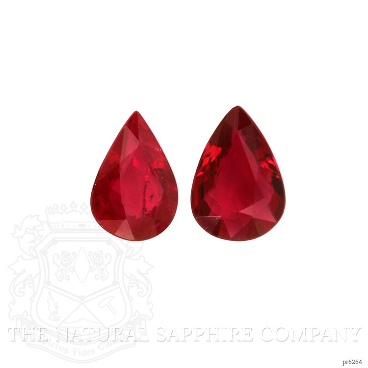 1.24 Ct.Tw. Ruby Pair from Burma (Myanmar)