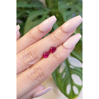 1.82 Ct.Tw.Total Carat Weight Ruby Pair from Mozambique Life Style