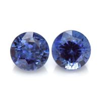 0.84&nbsp;Ct.Tw.Total Carat Weight Blue Sapphire Pair from Ceylon (Sri Lanka) Video