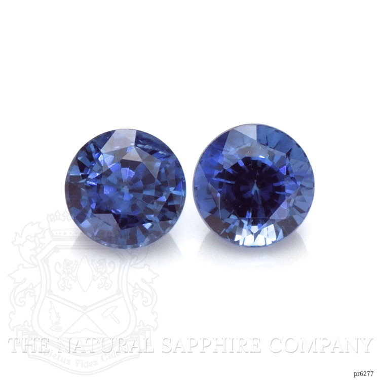 0.84 Ct.Tw. Blue Sapphire Pair from Ceylon (Sri Lanka)