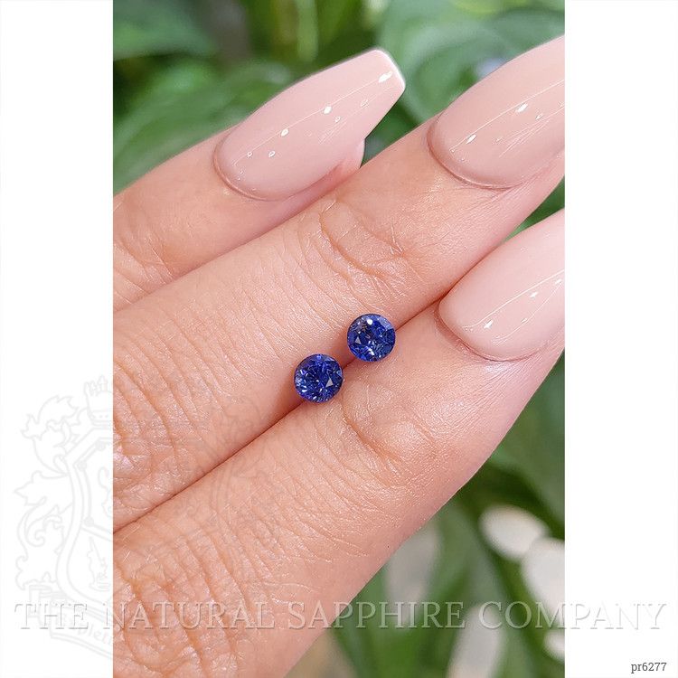0.84 Ct.Tw. Blue Sapphire Pair from Ceylon (Sri Lanka)