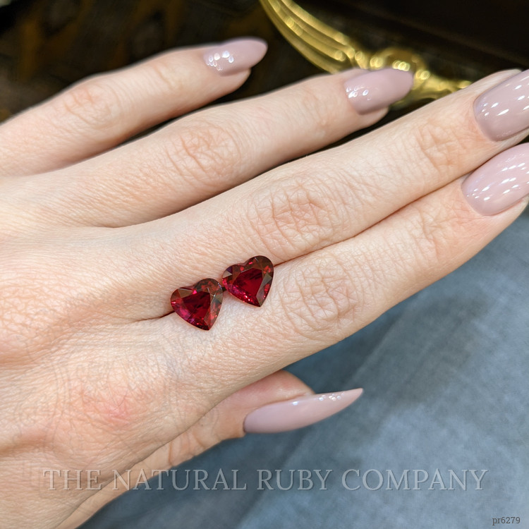 4.41 Ct.Tw. Ruby Pair from Mozambique