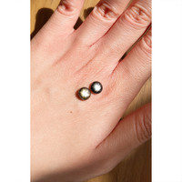 4.23&nbsp;Ct.Tw.Total Carat Weight Black Star Sapphire Pair from Burma (Myanmar) Life Style