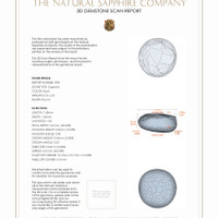 4.23 Ct.Tw.Total Carat Weight Black Star Sapphire Pair from Burma (Myanmar) 3 D Scan Report