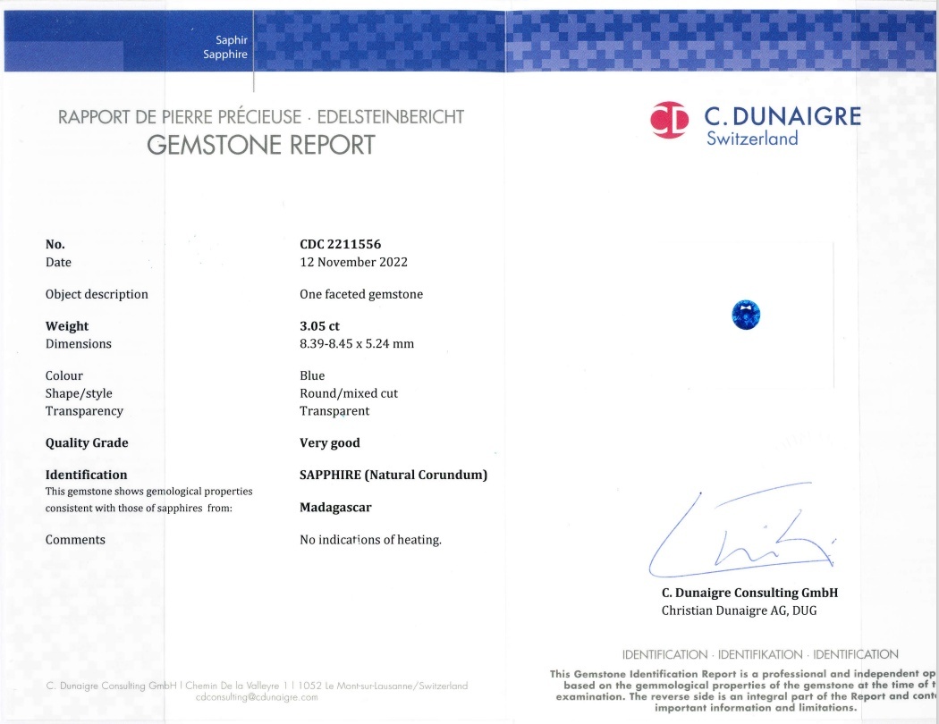 6.11 Ct.Tw. Blue Sapphire Pair from Madagascar