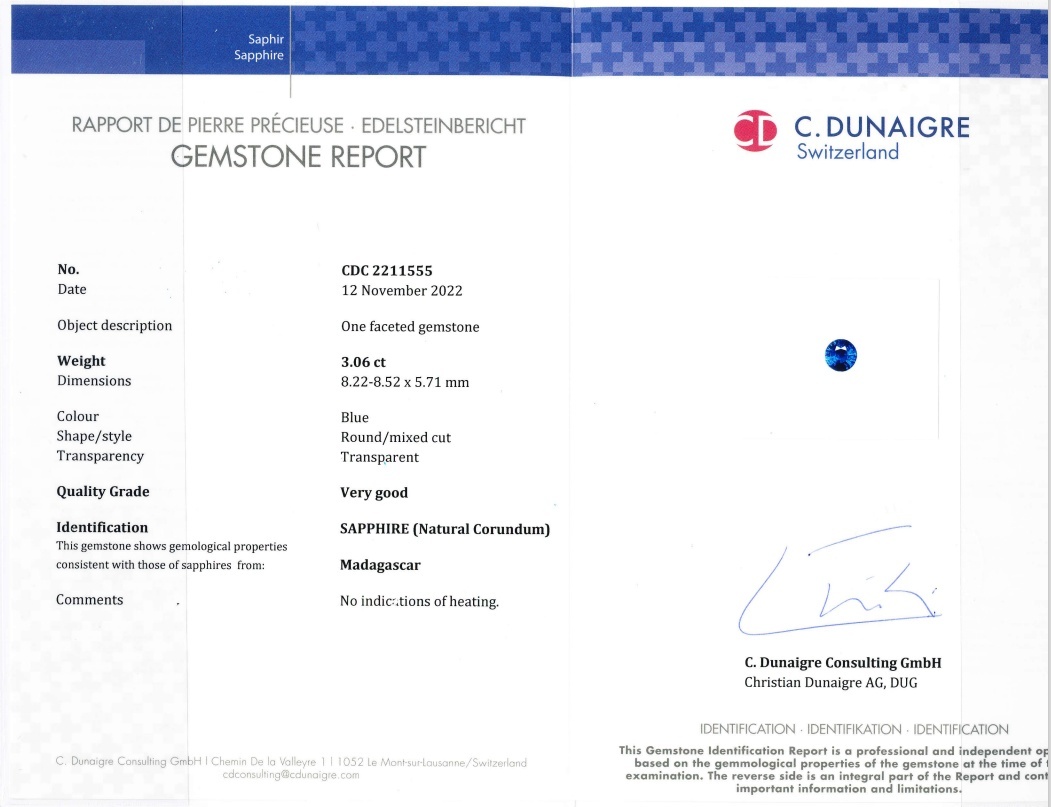 6.11 Ct.Tw. Blue Sapphire Pair from Madagascar