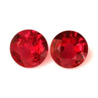 1.43 Ct.Tw.Total Carat Weight Ruby Pair from Mozambique Video