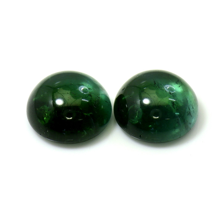 9.58 Ct.Tw. Cabochon Tourmaline Pair from Mozambique