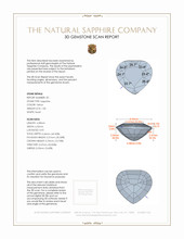 2.09 Ct.Tw.Total Carat Weight Yellow Sapphire Pair from Ceylon (Sri Lanka) 3 D Scan Report