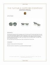 1.47 Ct.Tw.Total Carat Weight Bluish Green Sapphire Pair from Montana Appraisal