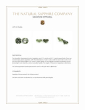 1.43 Ct.Tw.Total Carat Weight Green Sapphire Pair from Montana Appraisal