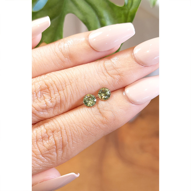 1.35 Ct.Tw. Demantoid Garnet Pair from Madagascar
