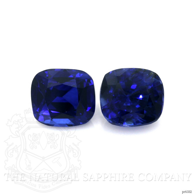 3.07 Ct.Tw. Blue Sapphire Pair from Ceylon (Sri Lanka)