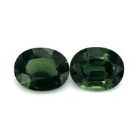 6.45 Ct.Tw.Total Carat Weight Bluish Green Sapphire Pair from Madagascar Video