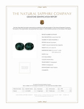6.88 Ct.Tw.Total Carat Weight Sapphire Pair from Madagascar Scan Report