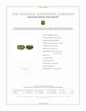 0.80 Ct.Tw.Total Carat Weight Demantoid Garnet Pair from Madagascar Scan Report