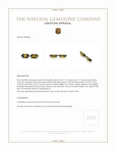 2.29 Ct.Tw.Total Carat Weight Andradite Garnet Pair from Madagascar Appraisal