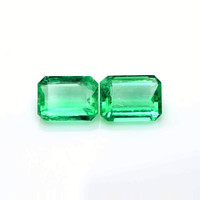 15.44 Ct.Tw.Total Carat Weight Emerald Pair from Colombia Video