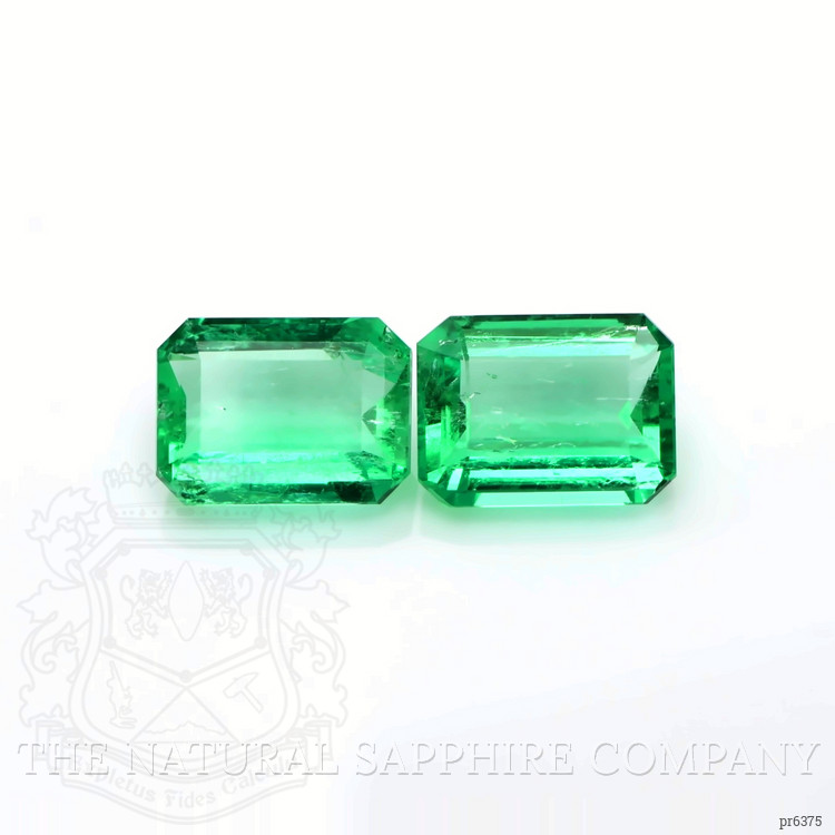 15.44 Ct.Tw. Emerald Pair from Colombia