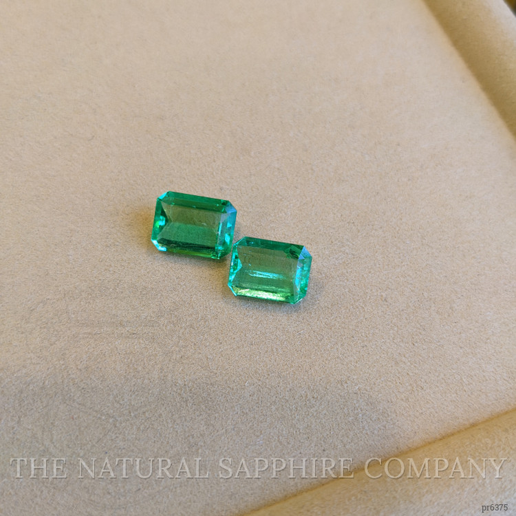 15.44 Ct.Tw. Emerald Pair from Colombia