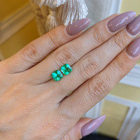 1.85 Ct.Tw.Total Carat Weight Emerald Pair from Colombia Life Style