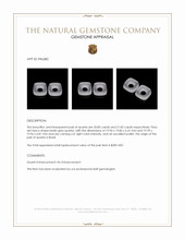 42.67 Ct.Tw.Total Carat Weight Quartz Pair from Brazil Appraisal